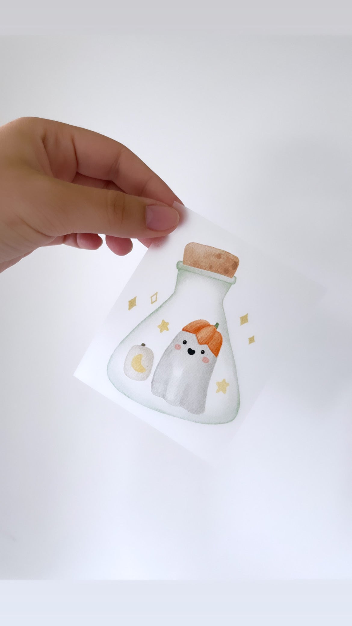 Kürbis-Geist - Bügelbild midi