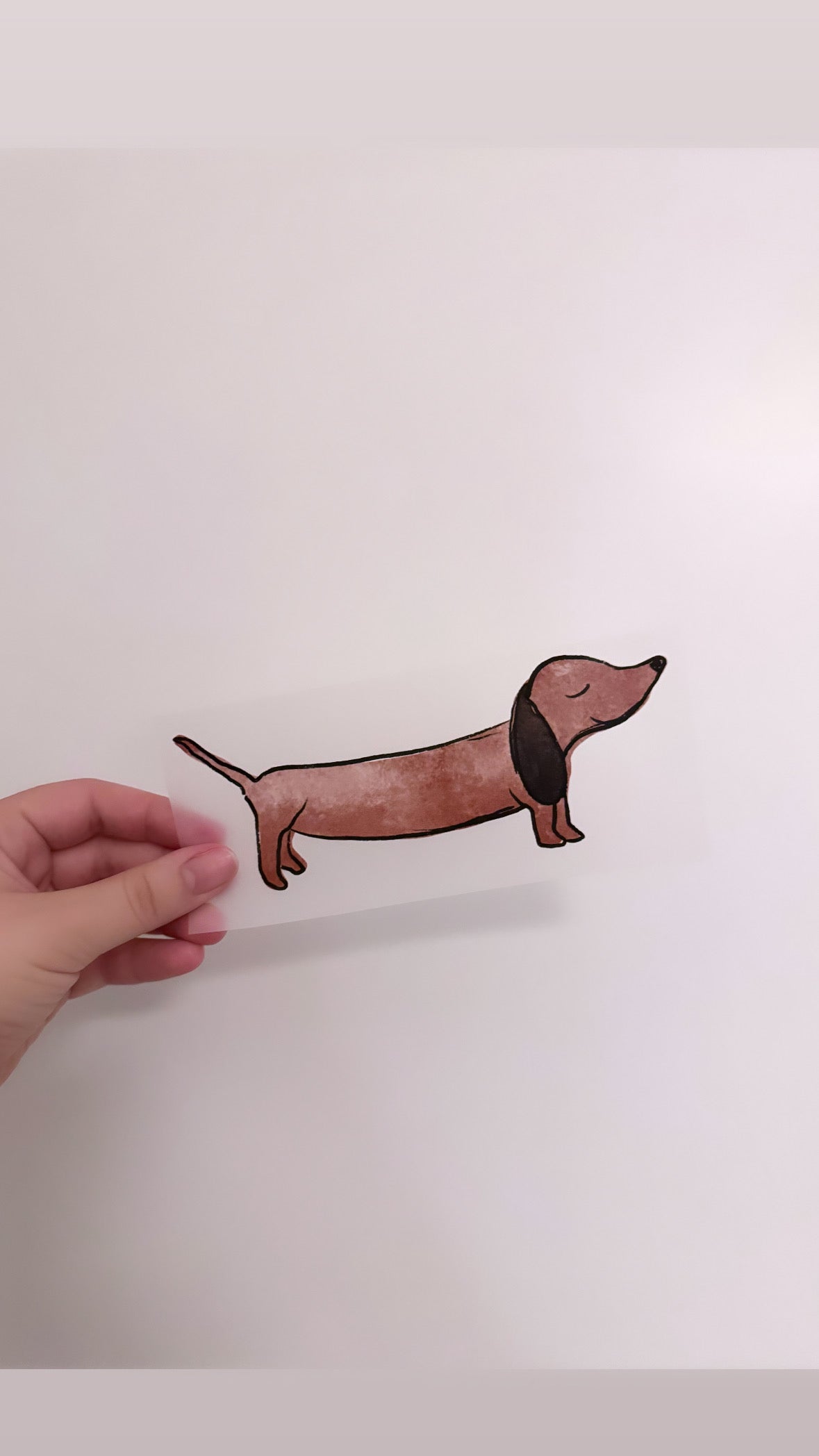 Dackel #1 - Bügelbild, groß/maxi