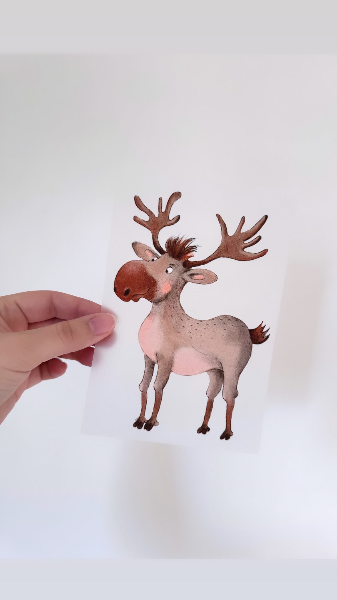 Elch #2 - Bügelbild, groß/maxi