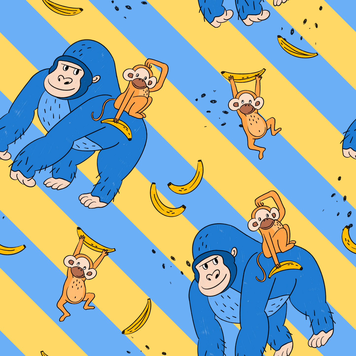 Badestoff (Badeshort) "Völlig Banane"