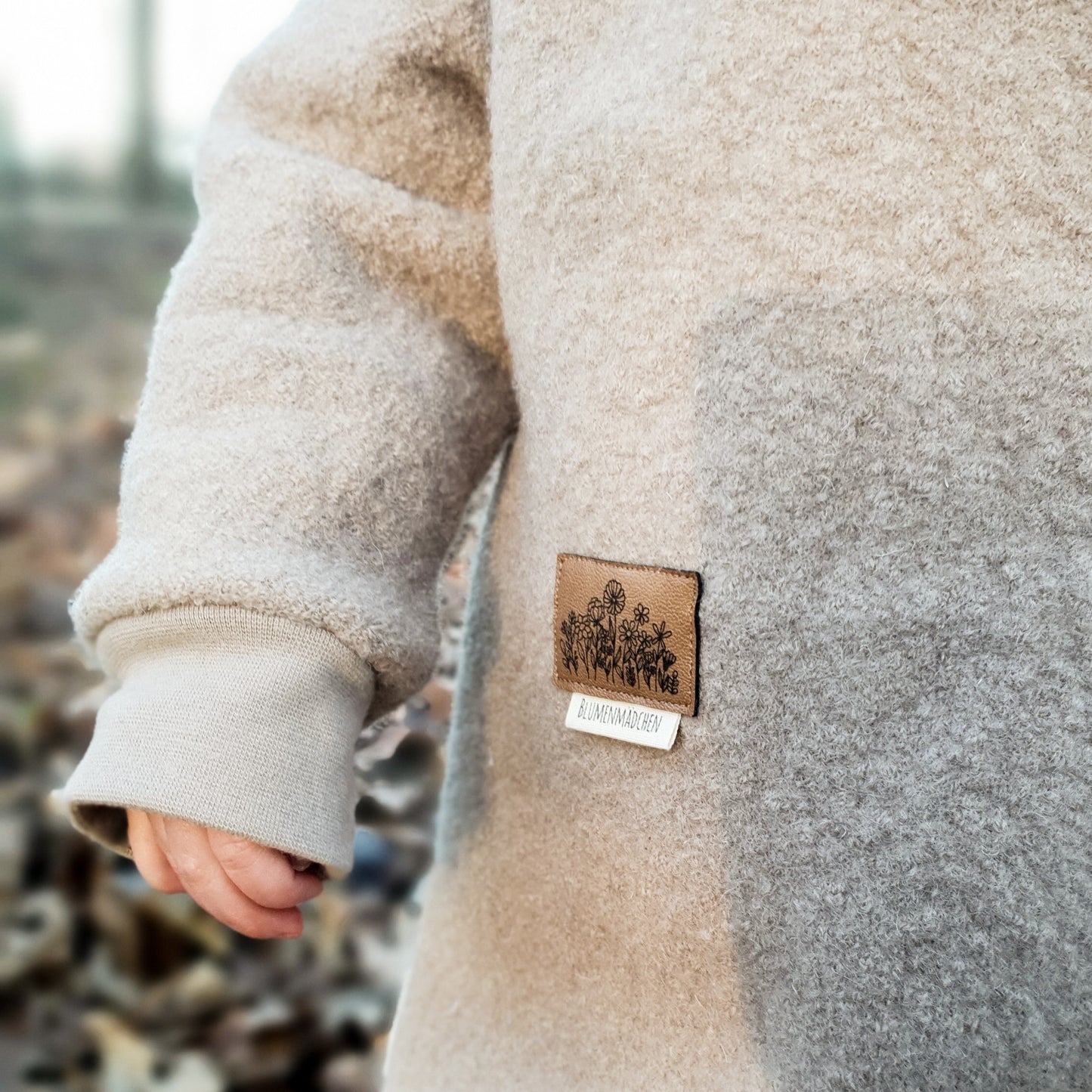 Kunstleder-Label "Wildblumen"