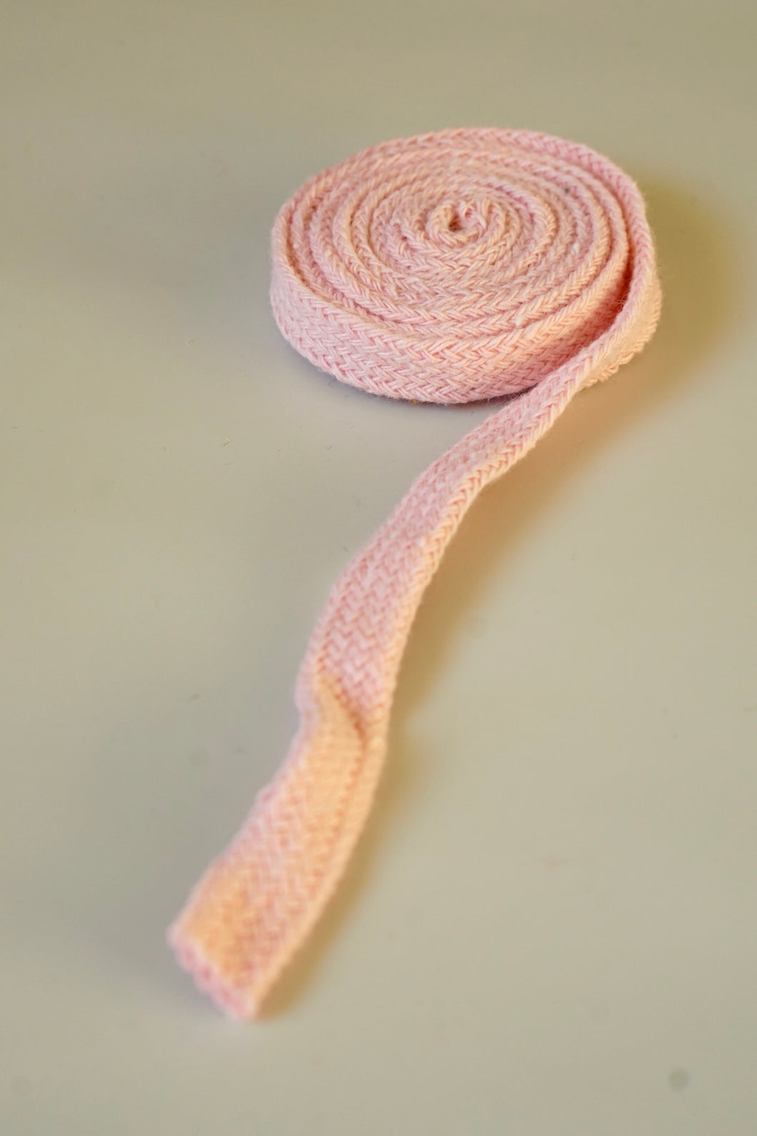 Baumwollkordel flach - rosa