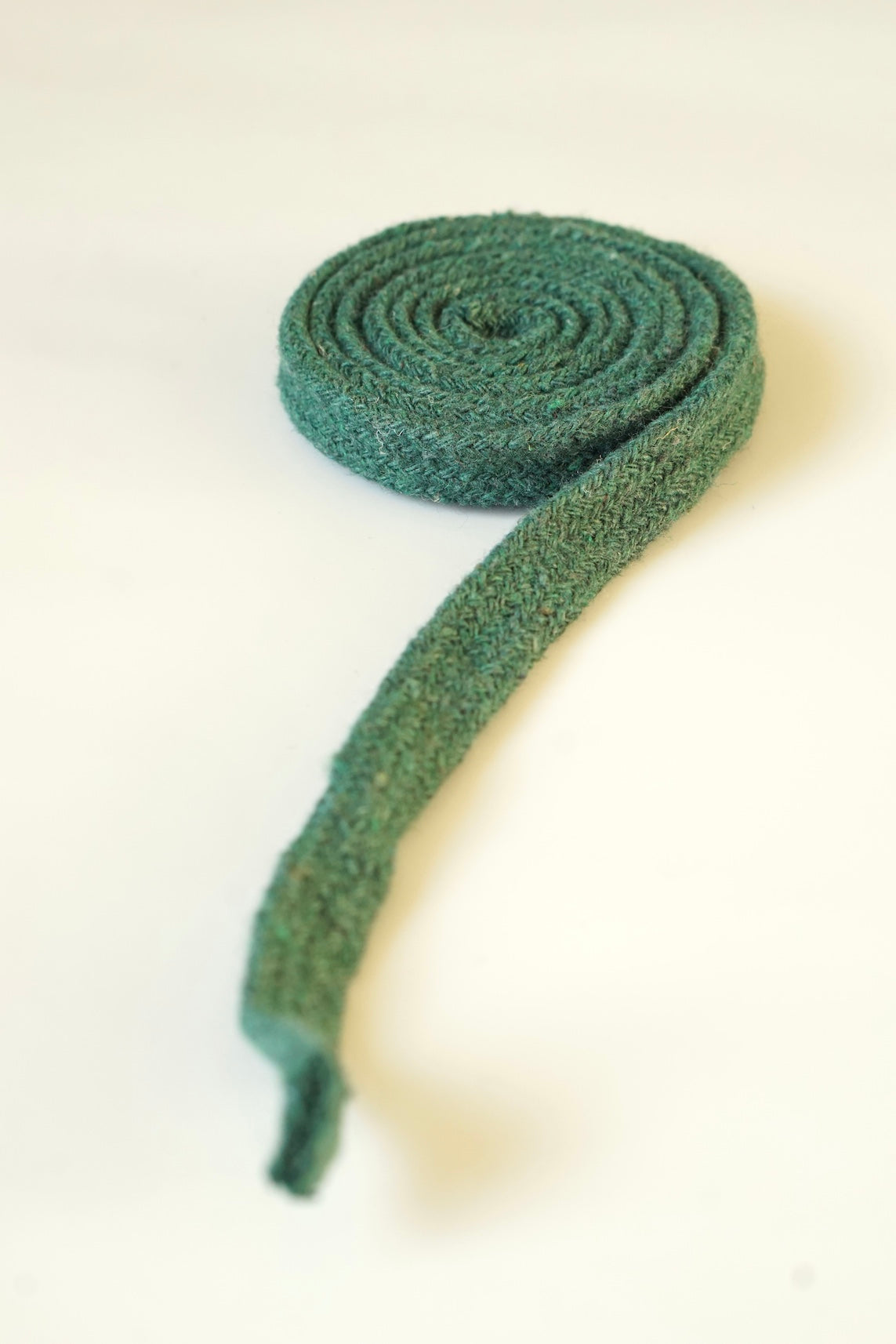 Baumwollkordel flach - safarigrün