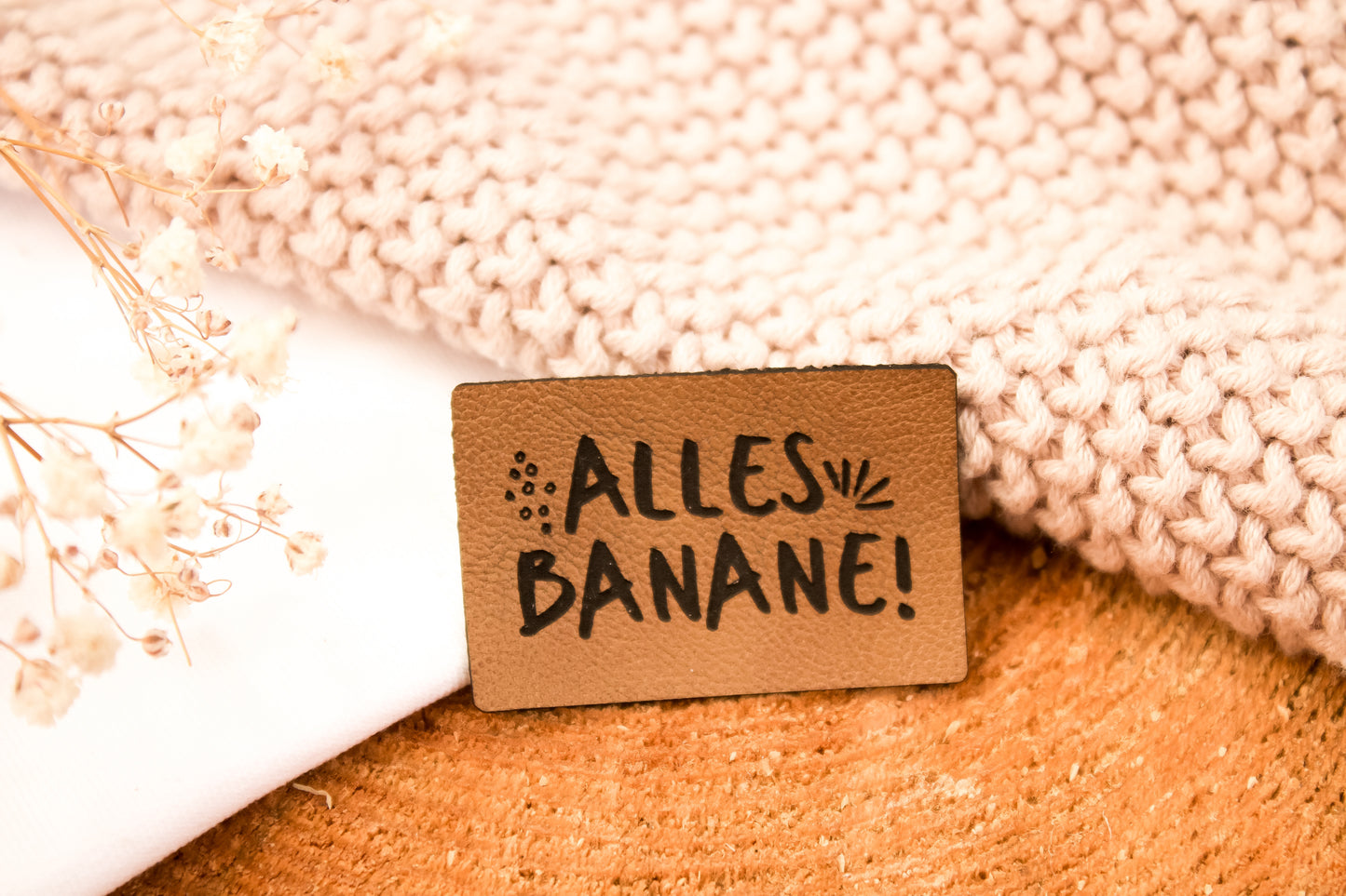 Kunstleder-Label "Alles Banane"
