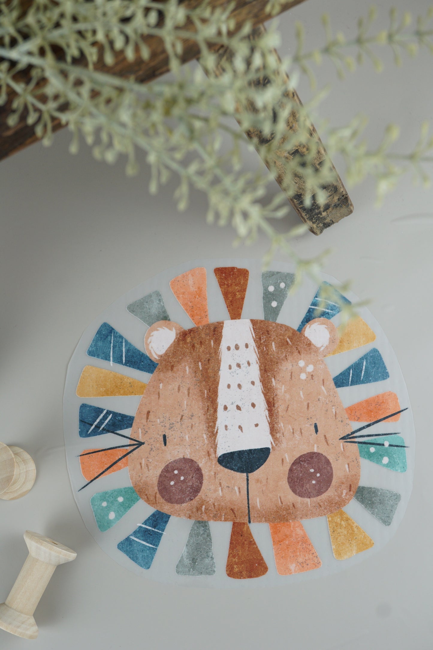 Löwe - Bügelbild, groß/maxi