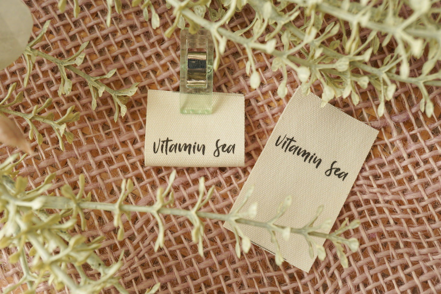 3er-Set Baumwoll-Label "Vitamin Sea"