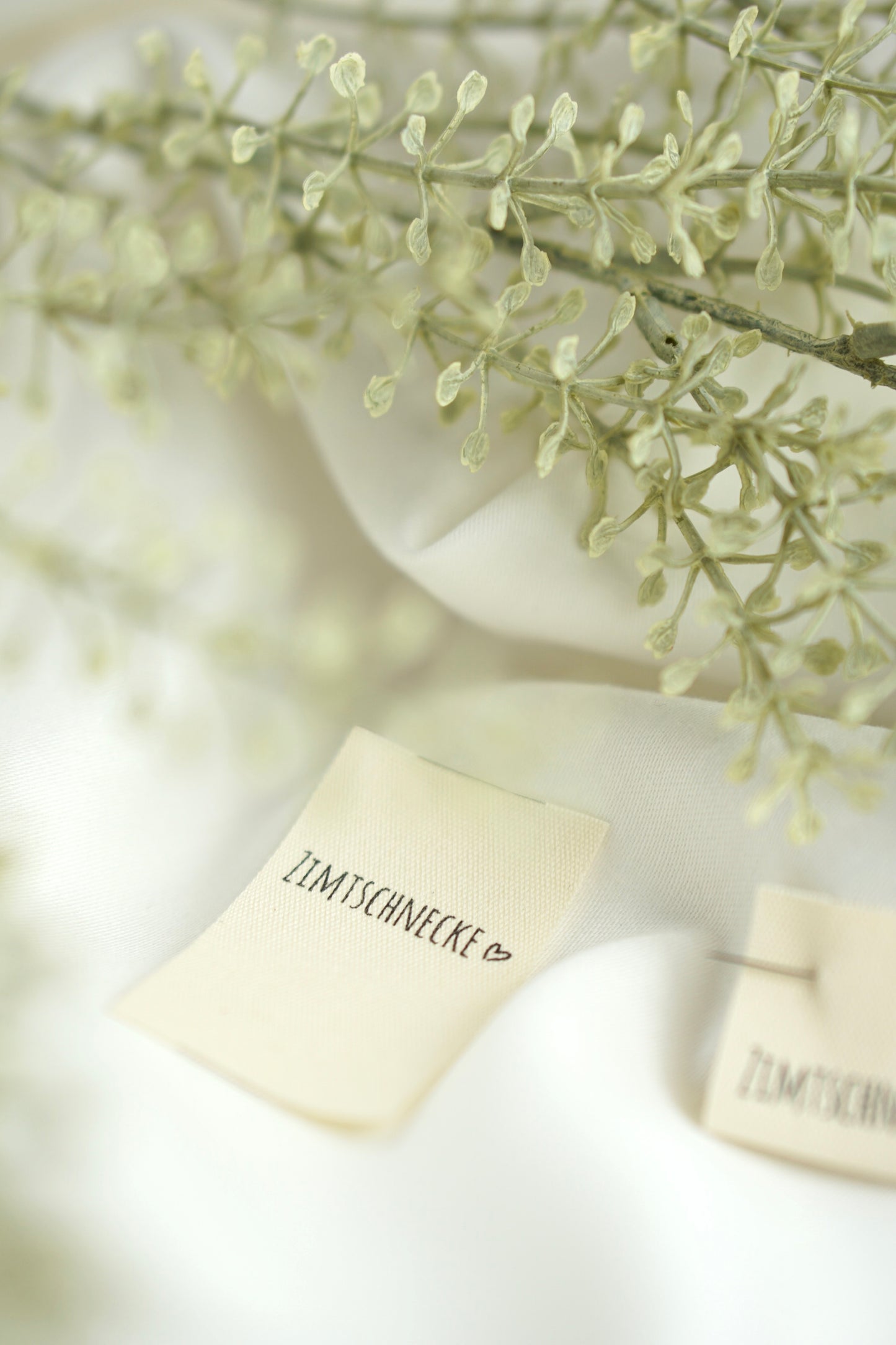 3er Set Baumwoll-Label "Zimtschnecke"