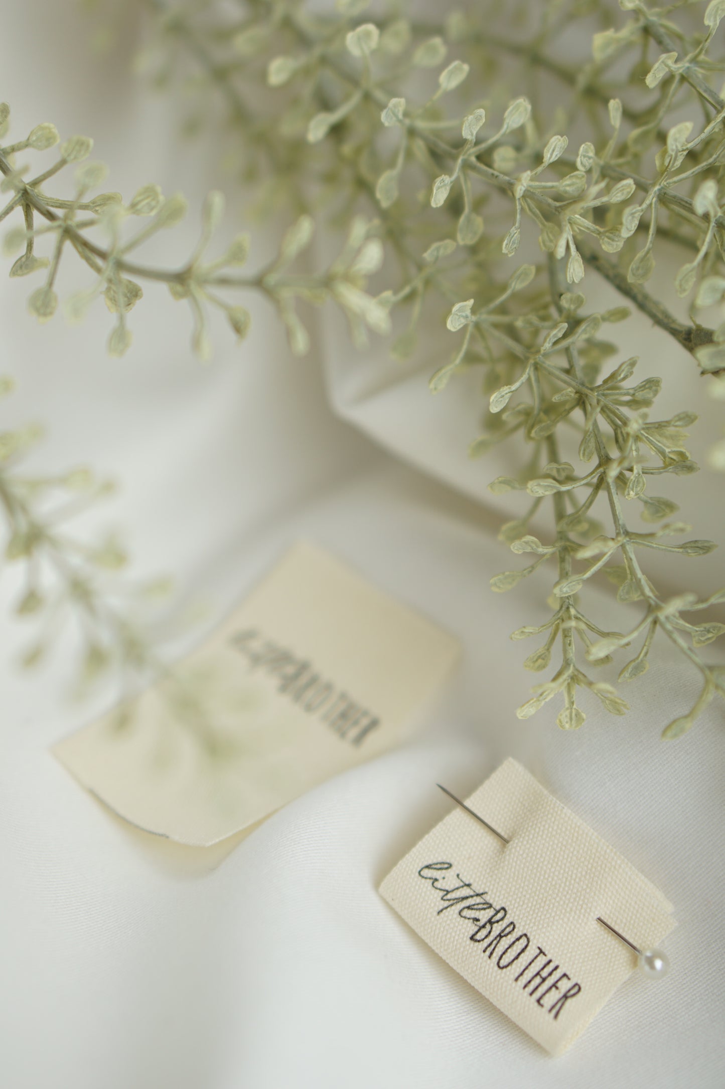 3er Set Baumwoll-Label "little Brother"