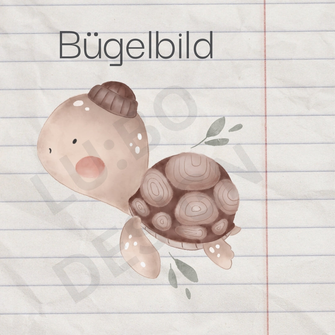 Loki, die Schildkröte - Bügelbild, maxi