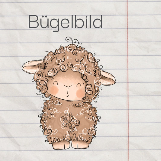 Wölkchen - Bügelbild, maxi