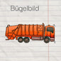 Müllabfuhr - Bügelbild, maxi