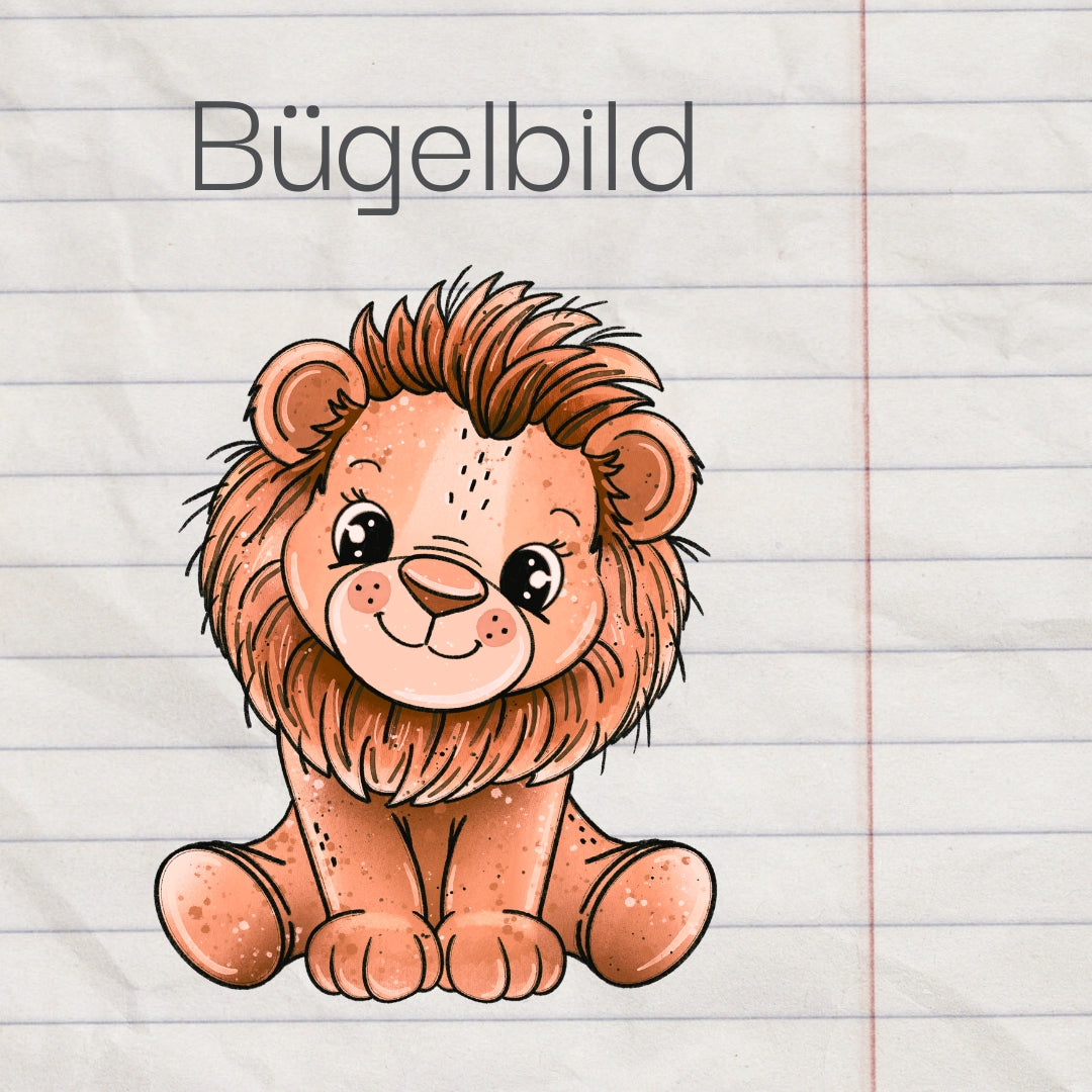 Zazi der Löwe - Bügelbild, maxi