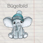 Elefant "Oobo" - Bügelbild, maxi
