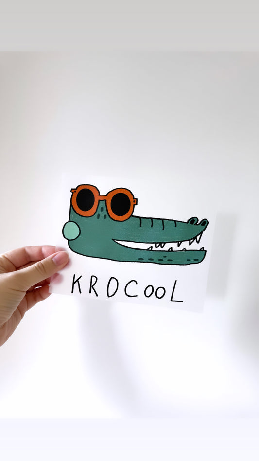 KroCool - Bügelbild, groß/maxi