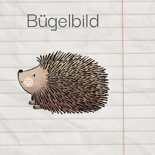 Igel - Bügelbild, klein