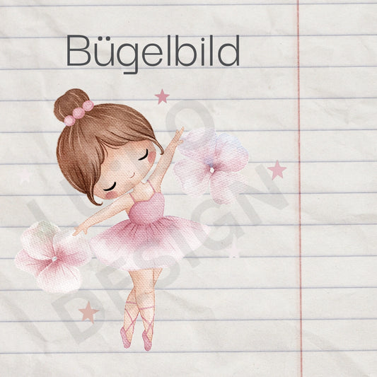 Ballett Prinzessin - Bügelbild, maxi