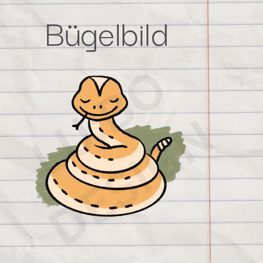 Snake - Bügelbild, klein