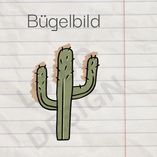 Kaktus Scratch - Bügelbild, klein