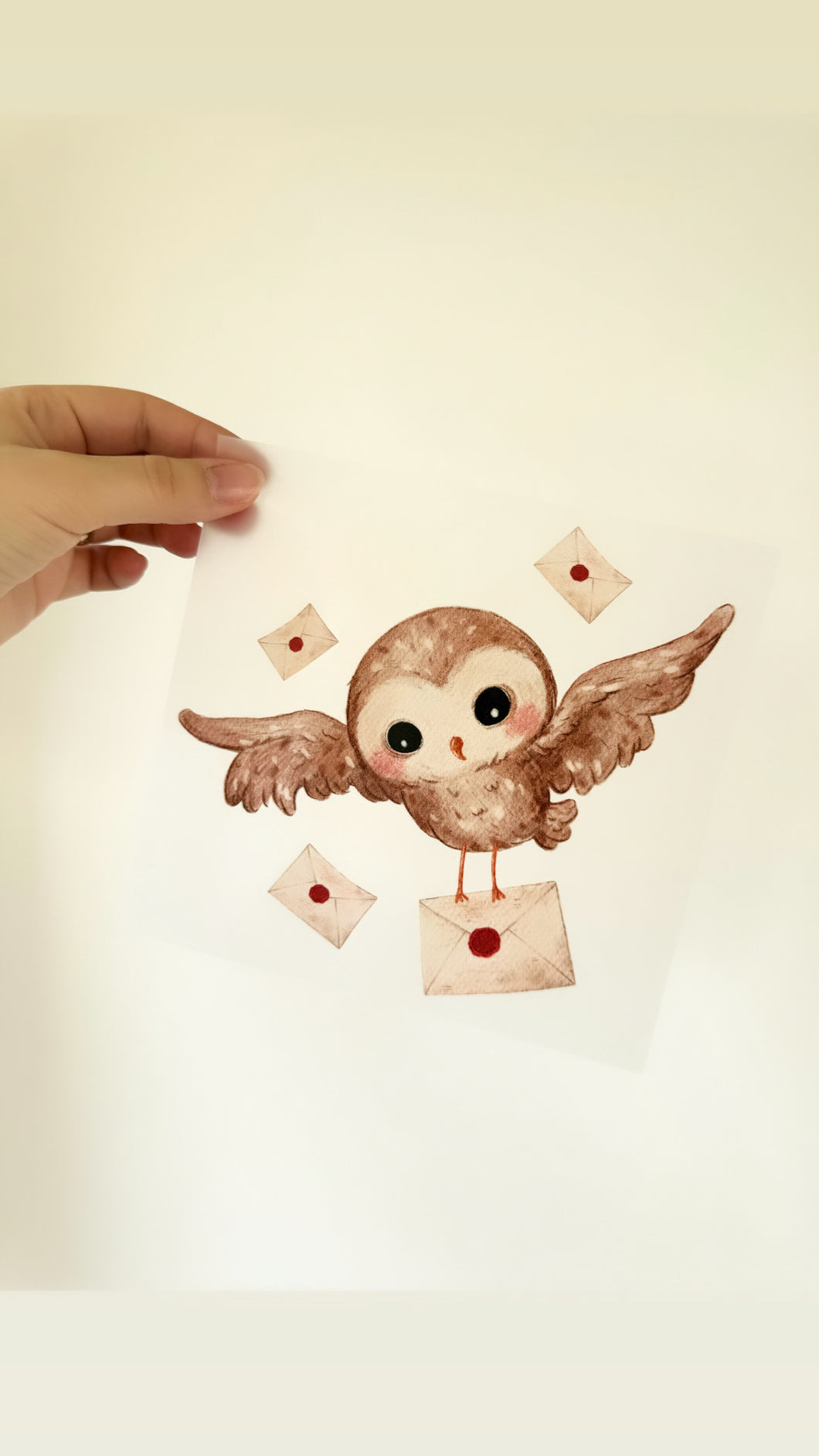 Magic Owl #2 - Bügelbild, groß/maxi