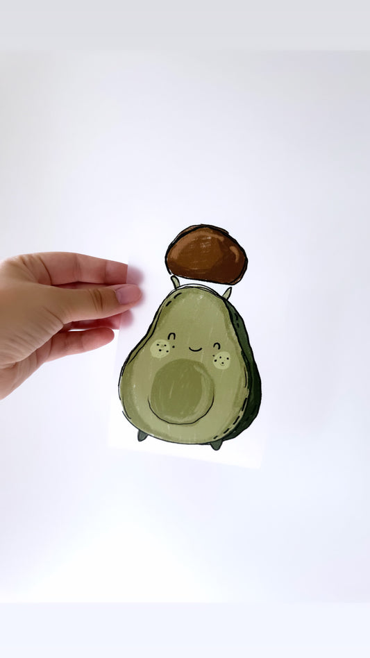 Avocado #2 - Bügelbild, maxi