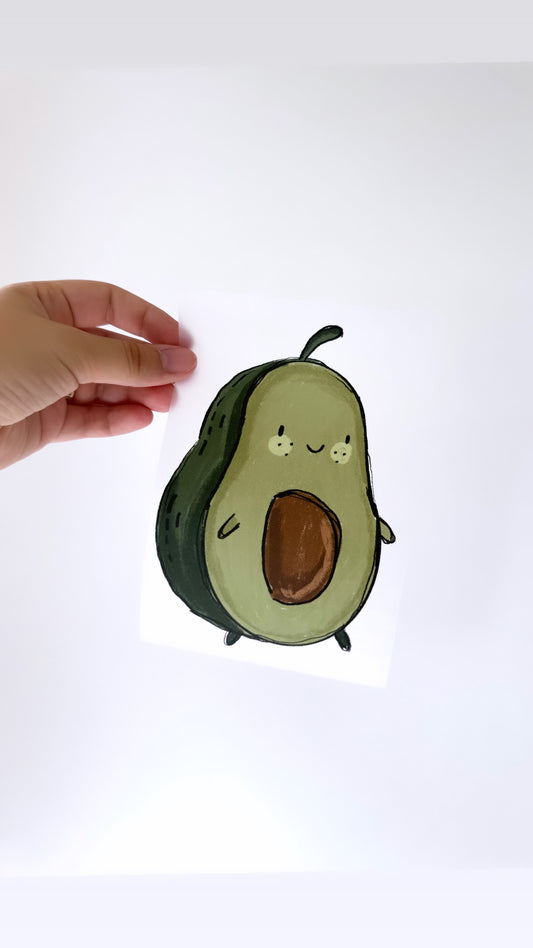 Avocado #1 - Bügelbild, maxi