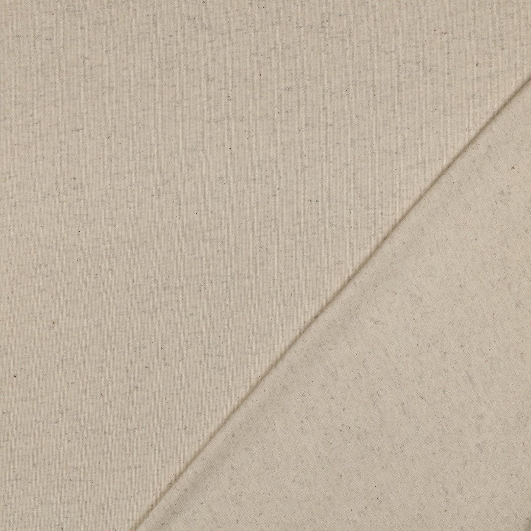 Jersey "Baumwoll-Leinen-Mix" natural gesprenkelt - LU:BO Design