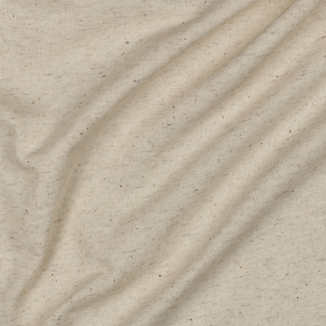 Jersey "Baumwoll-Leinen-Mix" natural gesprenkelt - LU:BO Design