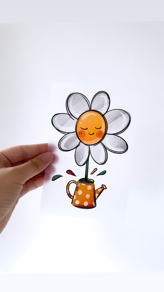 Gartenglück - Bügelbild, verschiedene Größen