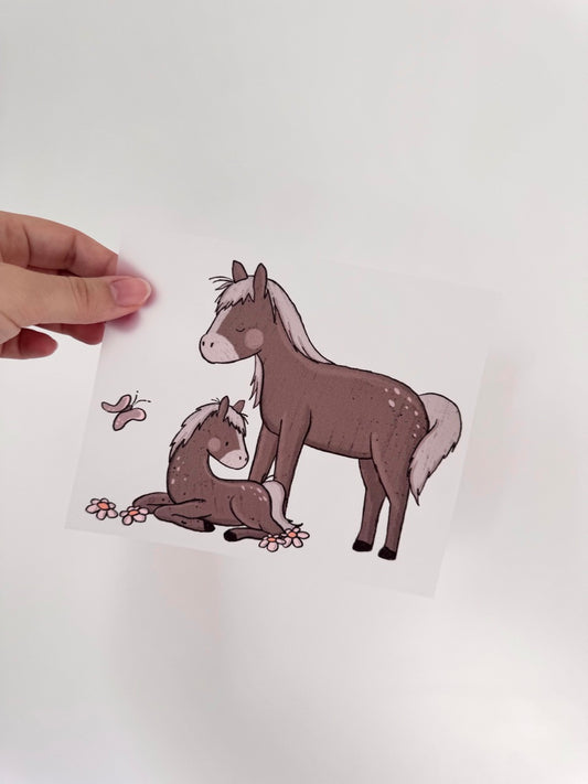 Horses - Bügelbild, groß/maxi