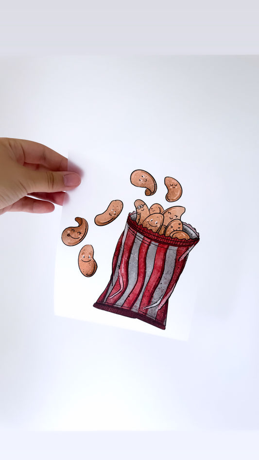 Chipstüte #1 - Bügelbild, verschiedene Größen