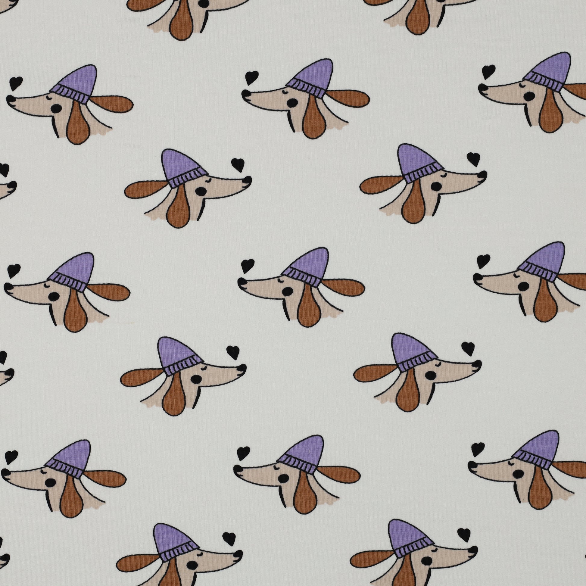 French Terry "French Dog" - LU:BO Design