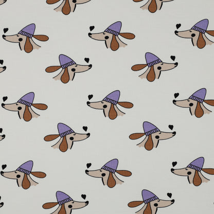 French Terry "French Dog" - LU:BO Design