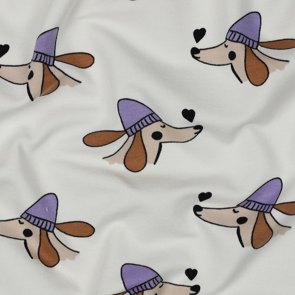 French Terry "French Dog" - LU:BO Design
