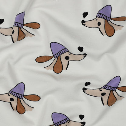 French Terry "French Dog" - LU:BO Design