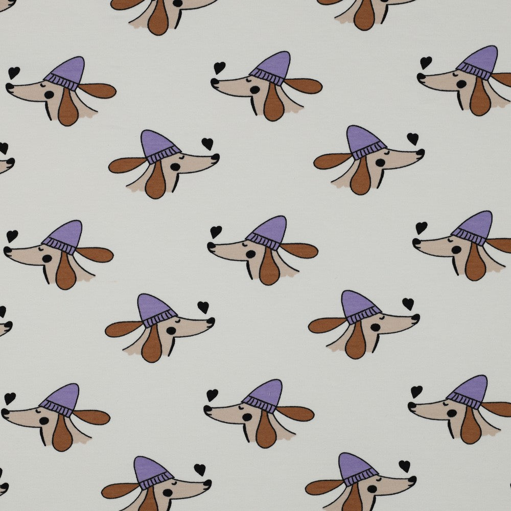 French Terry "French Dog" - LU:BO Design