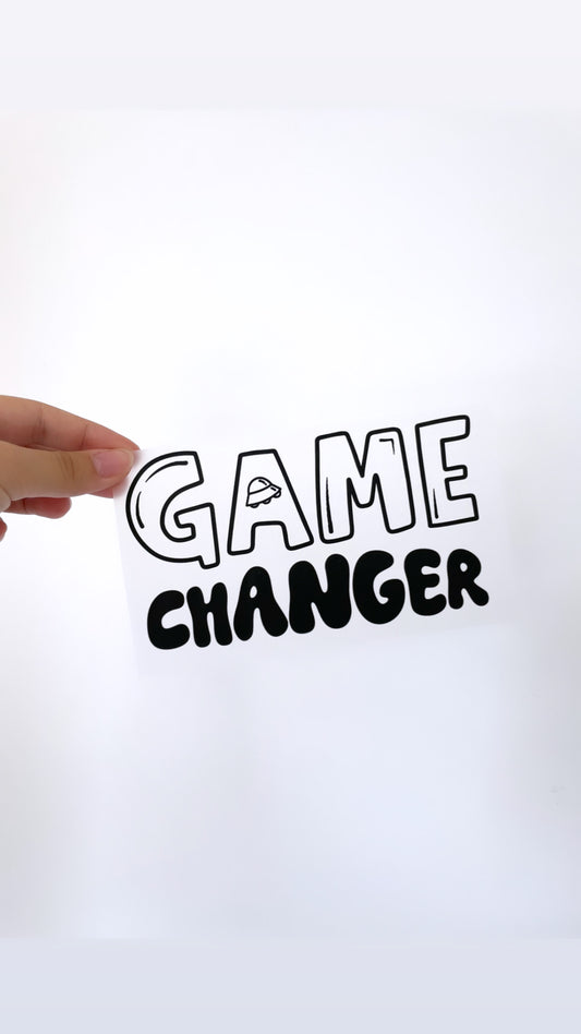 Game Changer - Bügelbild, groß/maxi