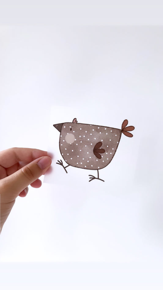 Huhn #1 - Bügelbild, midi