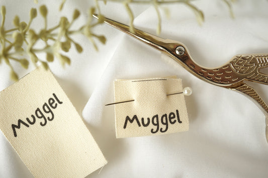 3er Set Baumwoll-Label "Muggel"