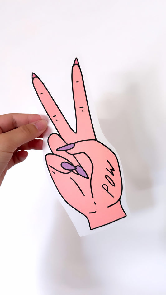 Pow - Bügelbild, verschiedene Größen