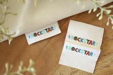 Lade das Bild in den Galerie-Viewer, 3er Set Weblabel &quot;Rockstar&quot;
