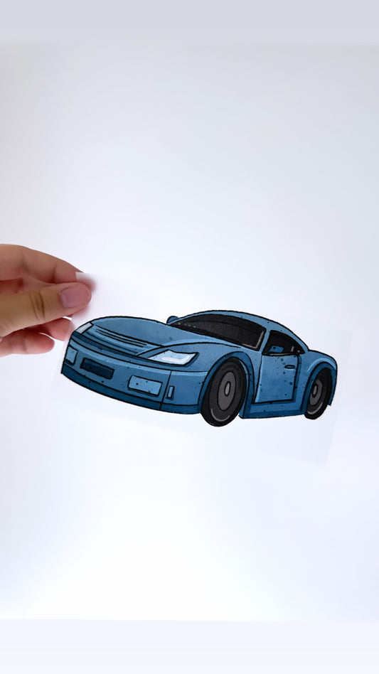 Auto sportlich - Bügelbild, maxi