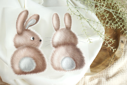 Pummelhäschen - Bügelbild, groß/maxi