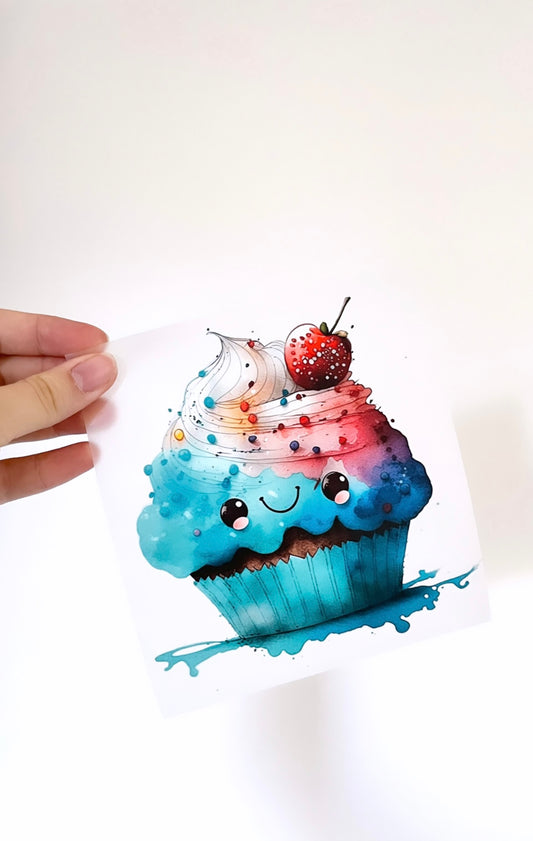Cupcake - Bügelbild, midi