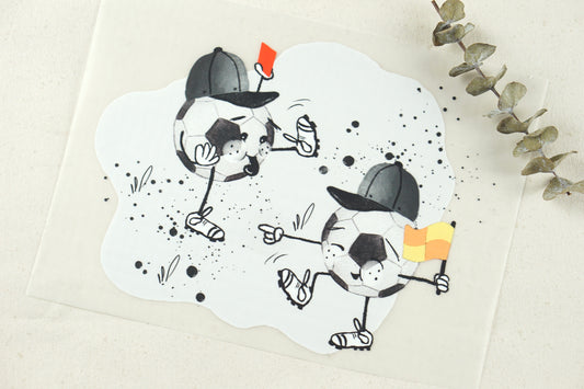 Fussball - Bügelbild, groß/maxi