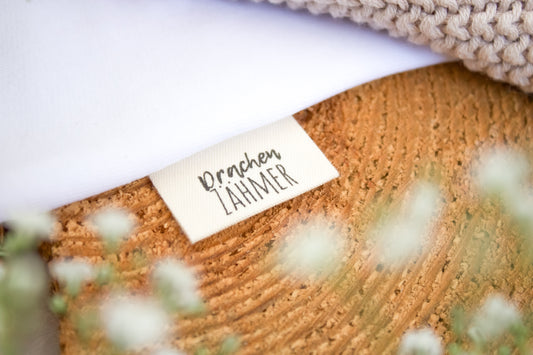 3er-Set Baumwoll-Label "Drachenzähmer"