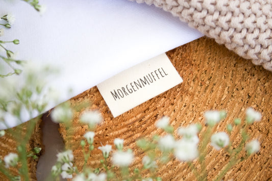3er-Set Baumwoll-Label "Morgenmuffel"