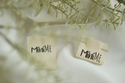 3er Set Baumwoll-Label "MiniMe"