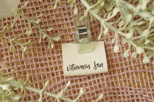 3er-Set Baumwoll-Label "Vitamin Sea"