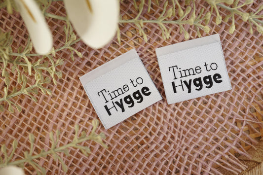 3er Set Weblabel "Time to Hygge"