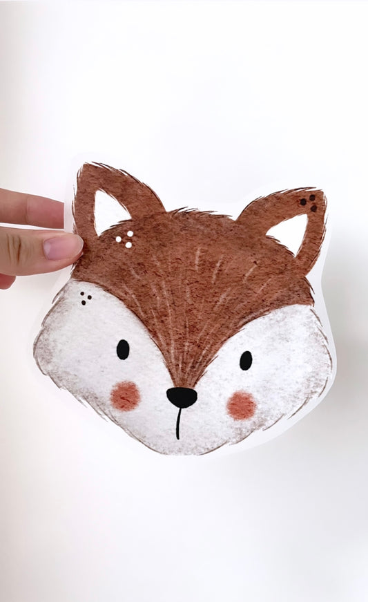 Cute Fox - Bügelbild, groß/maxi